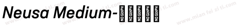 Neusa Medium字体转换